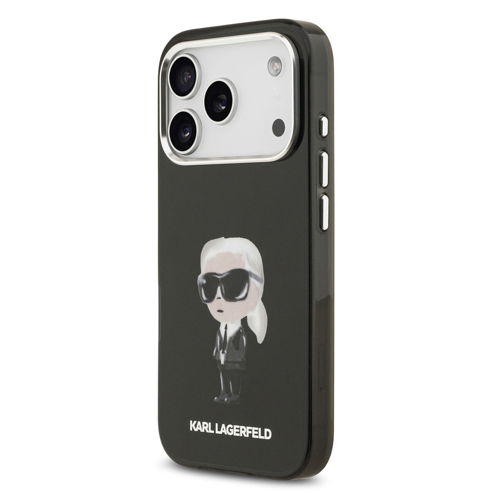 Karl lagerfeld iPhone 17 Pro Backcover hoesje - MagSafe - IML Aquarelle - Zwart-Hoesjes-Ilumina Benelux