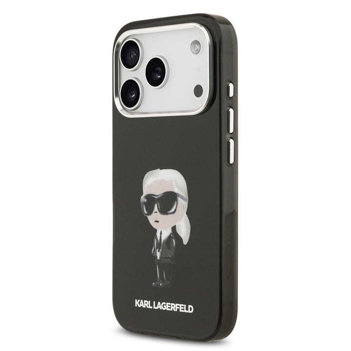 Karl lagerfeld iPhone 17 Pro Backcover hoesje - MagSafe - IML Aquarelle - Zwart-Hoesjes-Ilumina Benelux