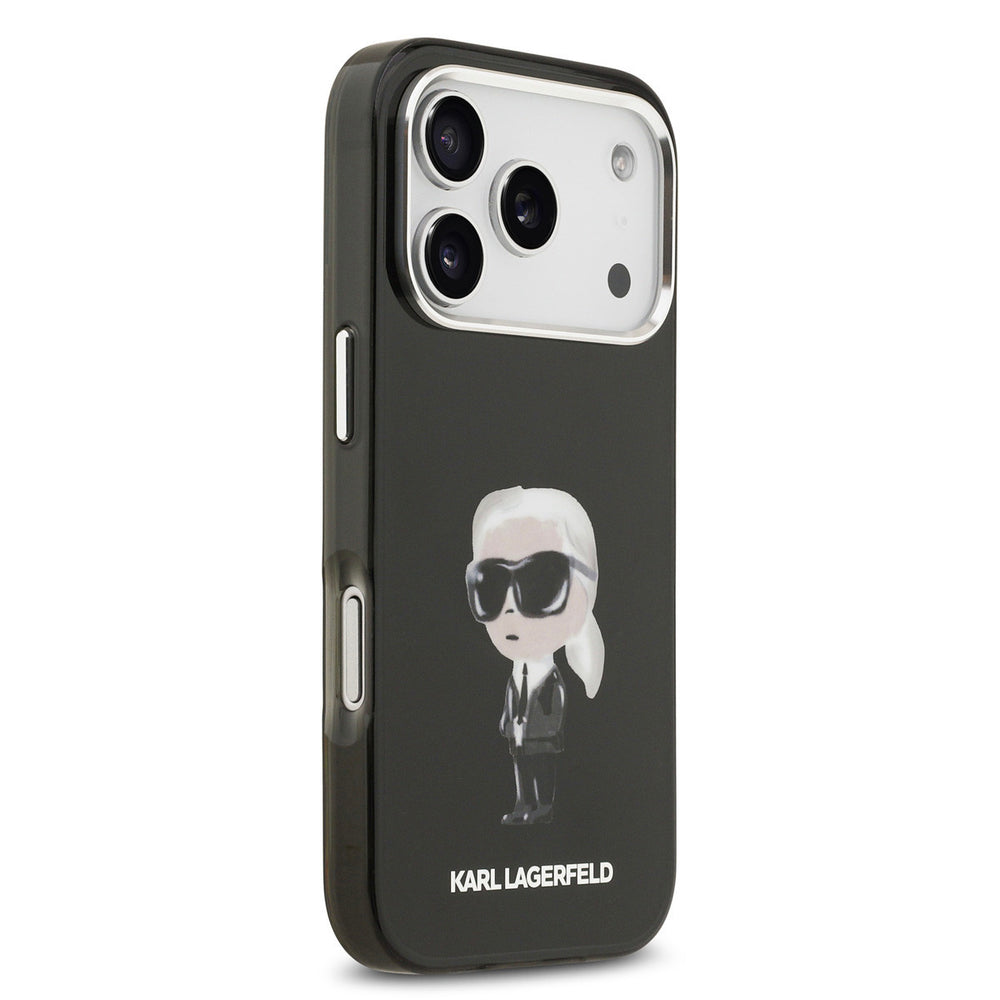 Karl lagerfeld iPhone 17 Pro Backcover hoesje - MagSafe - IML Aquarelle - Zwart-Hoesjes-Ilumina Benelux