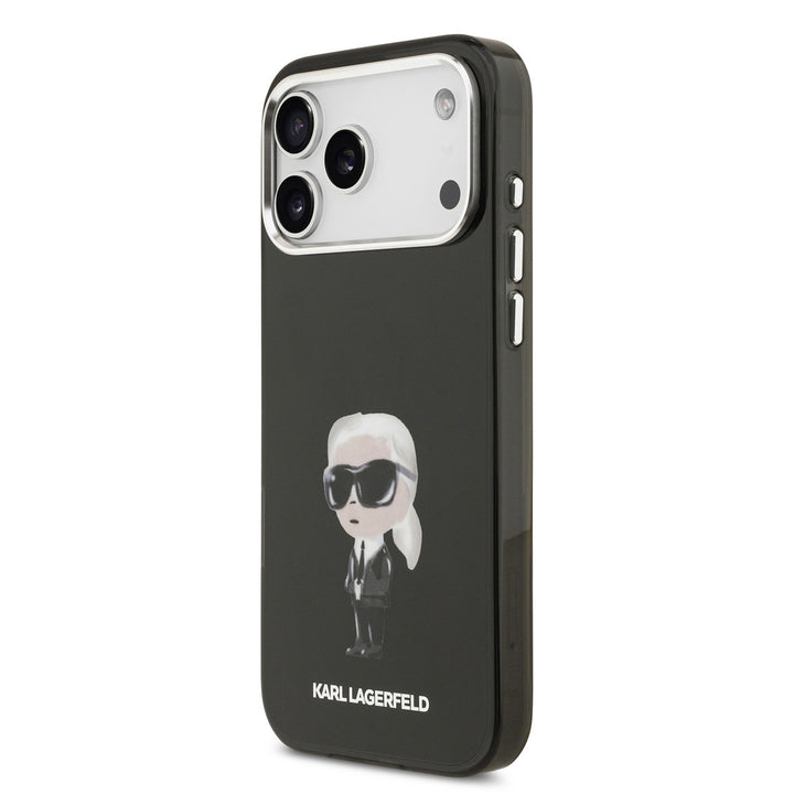 Karl lagerfeld iPhone 17 Pro Max Backcover hoesje - MagSafe - IML Aquarelle - Zwart-Hoesjes-Ilumina Benelux