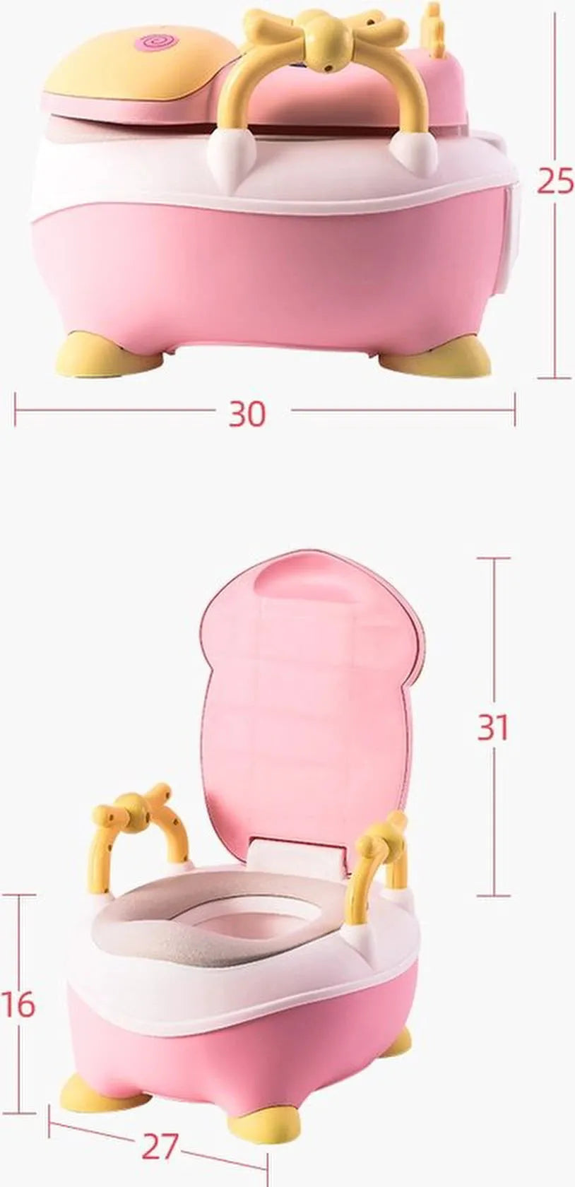 Kinder toiletpotje – Velox Goods VL-515 – Afneembare zitting – Comfortabel & veilig – Makkelijk schoon te maken – Wit-Plaspot-Ilumina Benelux
