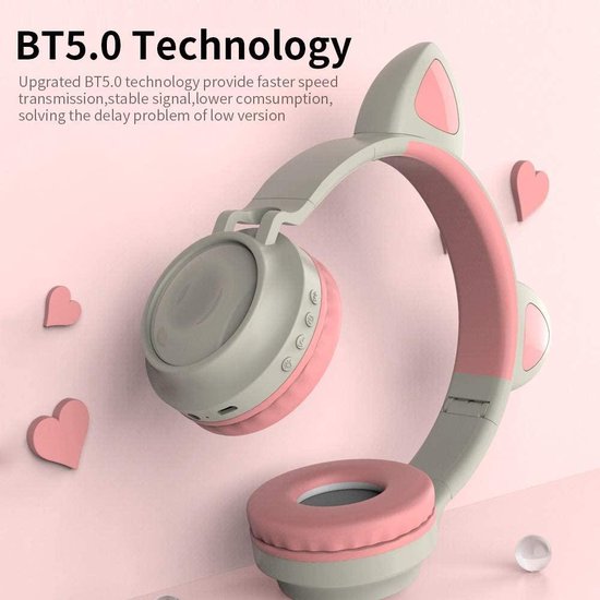 Kinderkoptelefoon Bluetooth – Kinder Headset – Zachte Oorkussens – Comfortabele Pasvorm – Zwart-Koptelefoon-Ilumina Benelux