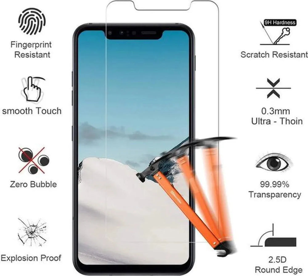 LG G8s ThinQ Screenprotector Gehard 9H – Anti-kras – 3-Pack-Ilumina Benelux