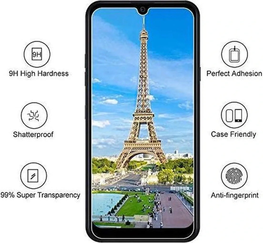 LG K40s Screenprotector Gehard 9H – Anti-kras – 3-Pack-Ilumina Benelux