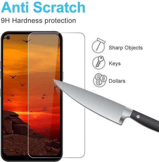 LG K61 / LG K51S Screenprotector Gehard 9H – Anti-kras – 3-Pack-Ilumina Benelux