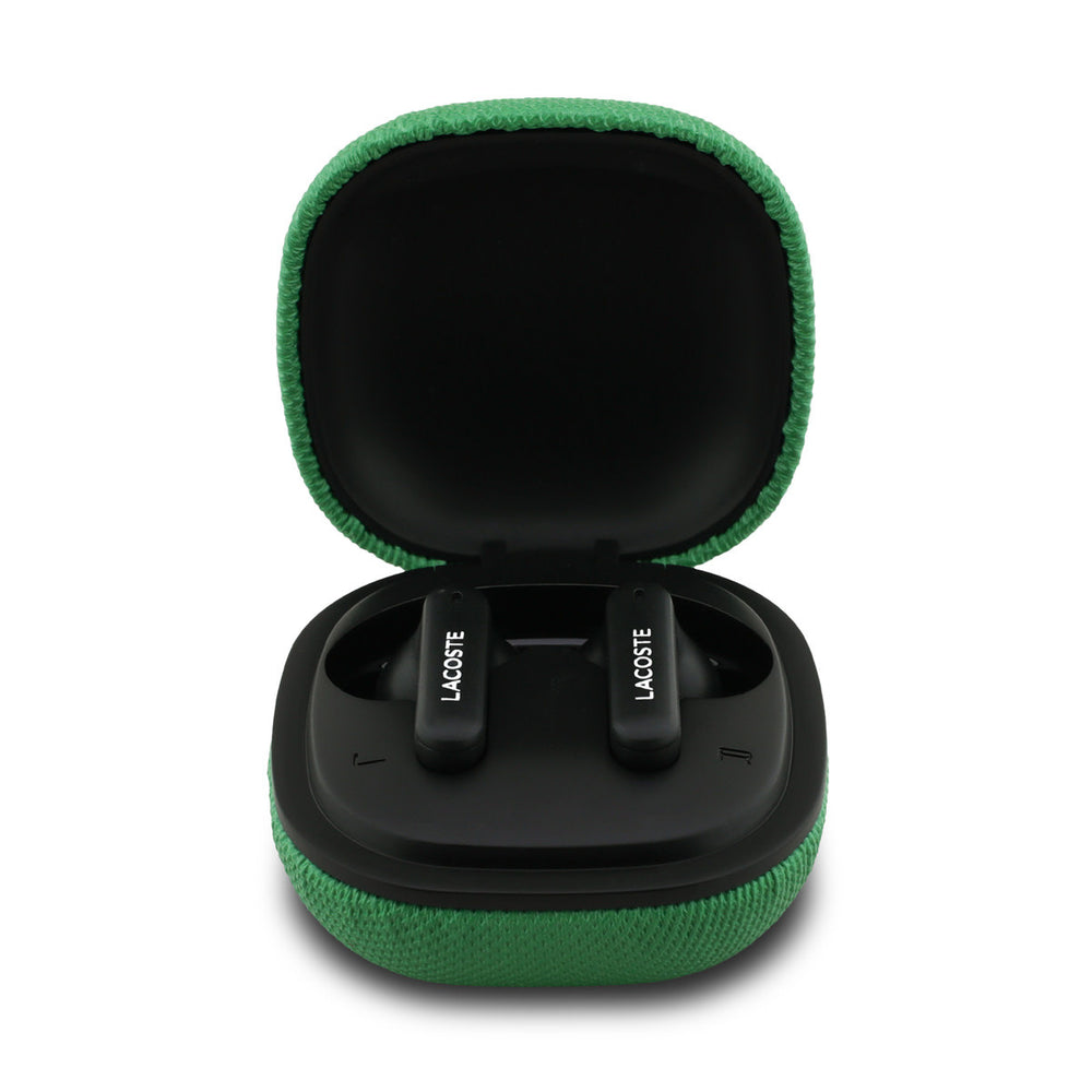 Lacoste Bluetooth Earbuds TWS - ENC&ANC - Petit Pique - Estragon Green-In-ear koptelefoon-Ilumina Benelux