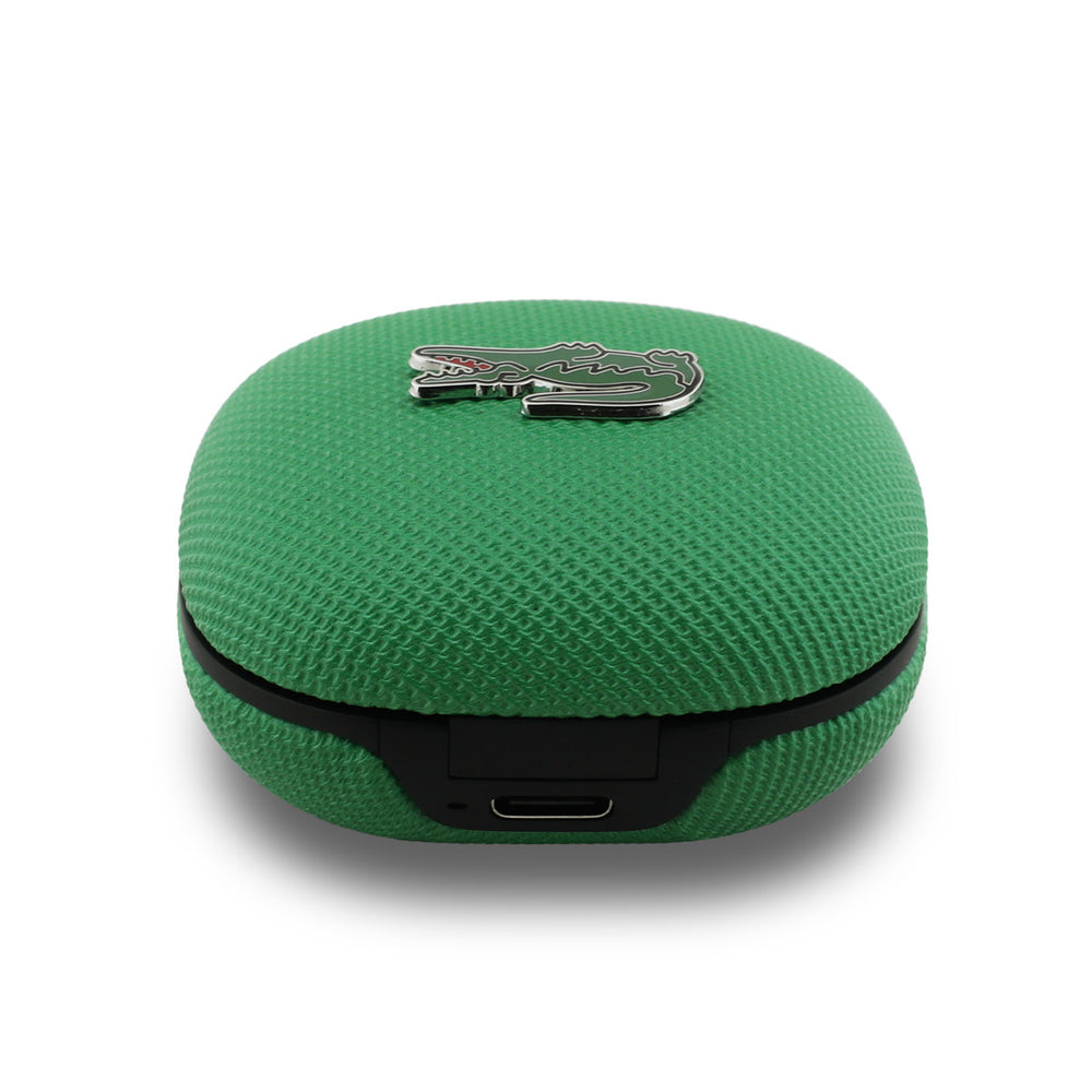 Lacoste Bluetooth Earbuds TWS - ENC&ANC - Petit Pique - Estragon Green-In-ear koptelefoon-Ilumina Benelux