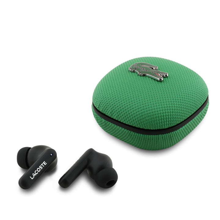 Lacoste Bluetooth Earbuds TWS - ENC&ANC - Petit Pique - Estragon Green-In-ear koptelefoon-Ilumina Benelux