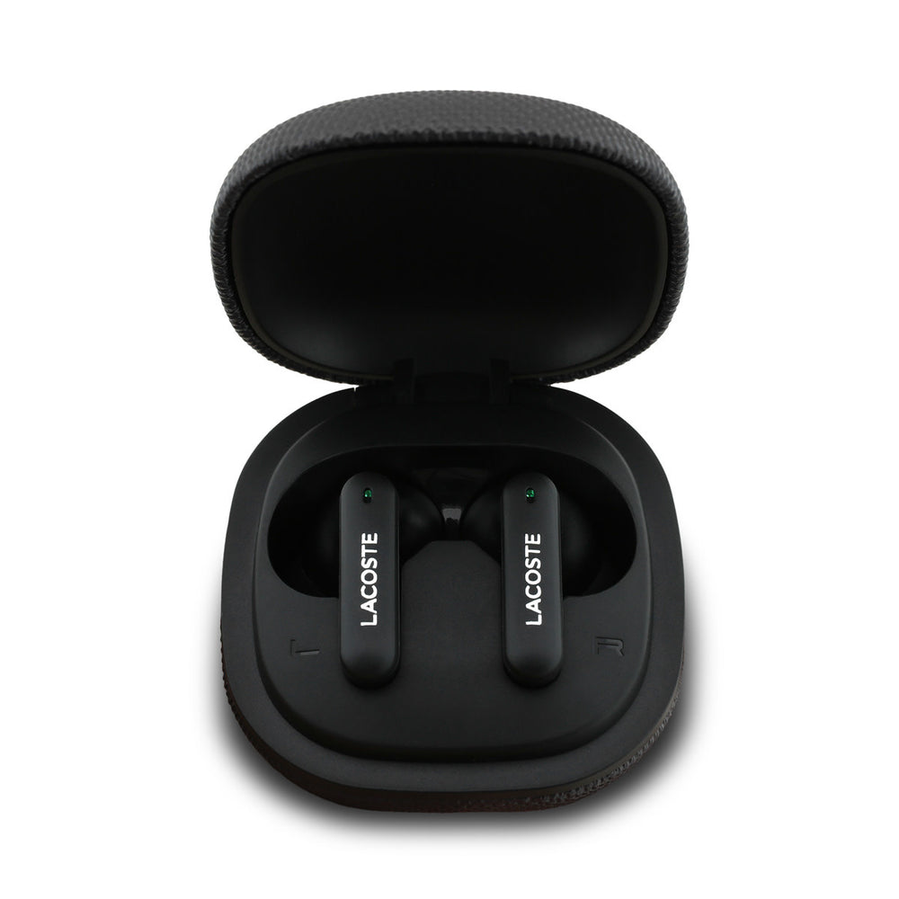 Lacoste Bluetooth Earbuds TWS - ENC&ANC - Petit Pique - Zwart-In-ear koptelefoon-Ilumina Benelux