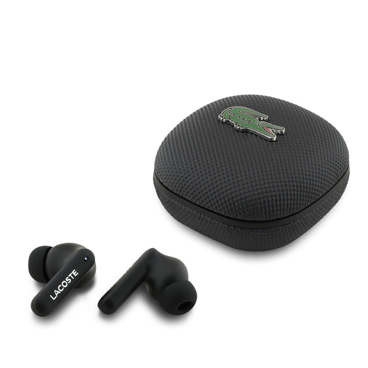 Lacoste Bluetooth Earbuds TWS - ENC&ANC - Petit Pique - Zwart-In-ear koptelefoon-Ilumina Benelux
