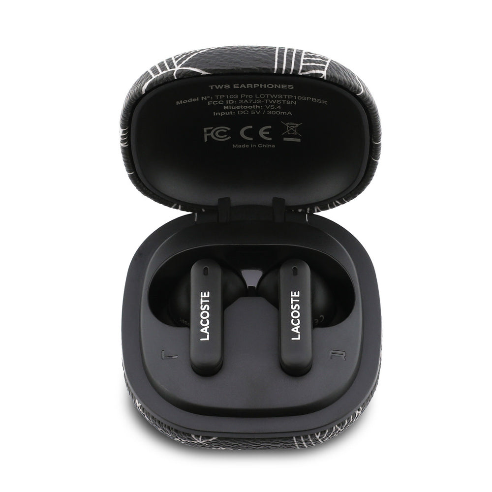 Lacoste Bluetooth Earbuds TWS - ENC&ANC - The Blend - Zwart-In-ear koptelefoon-Ilumina Benelux