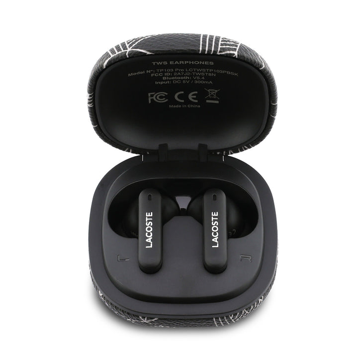 Lacoste Bluetooth Earbuds TWS - ENC&ANC - The Blend - Zwart-In-ear koptelefoon-Ilumina Benelux