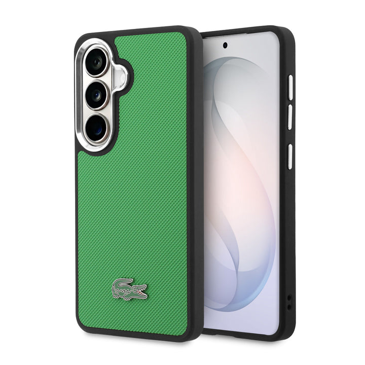 Lacoste Samsung Galaxy S26 Backcover hoesje - MagSafe - Iconic Petit Pique Logo - Estragon Green-Hoesjes-Ilumina Benelux
