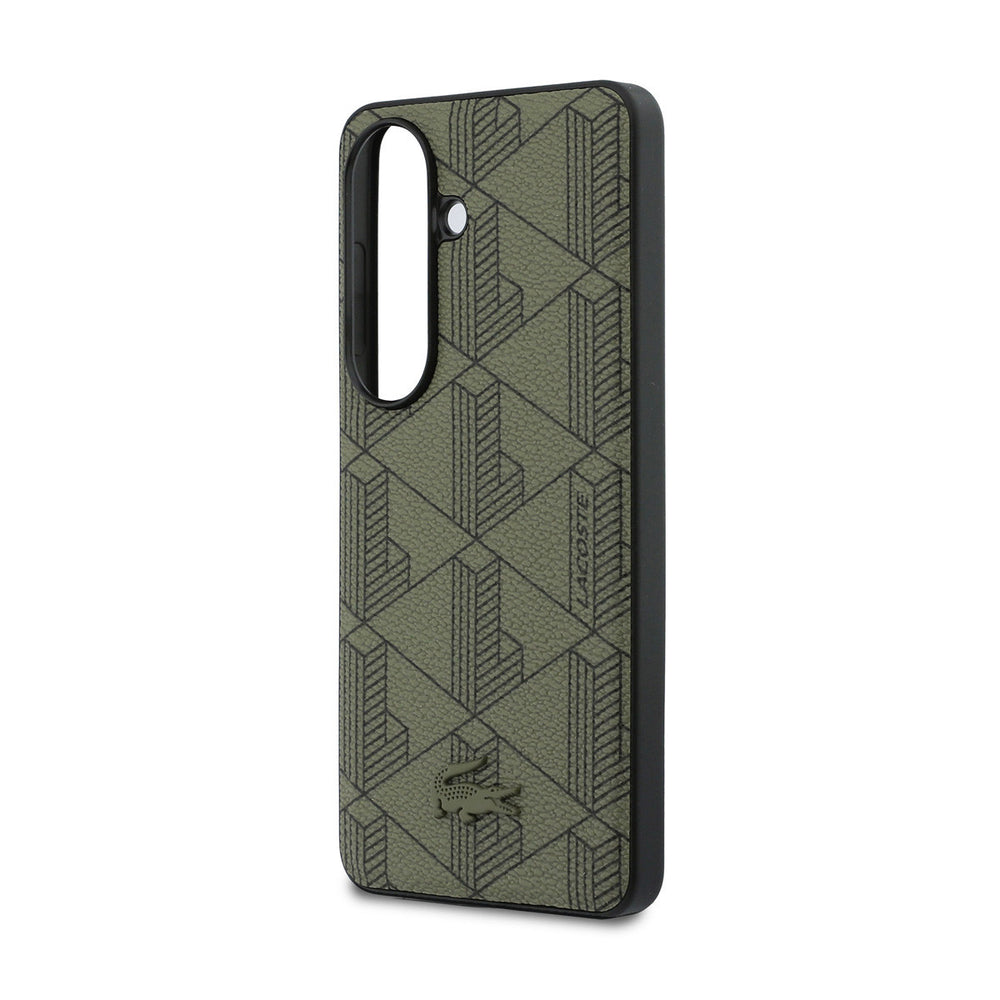 Lacoste Samsung Galaxy S26 Backcover hoesje - MagSafe - The Blend Monogram - Khaki-Hoesjes-Ilumina Benelux