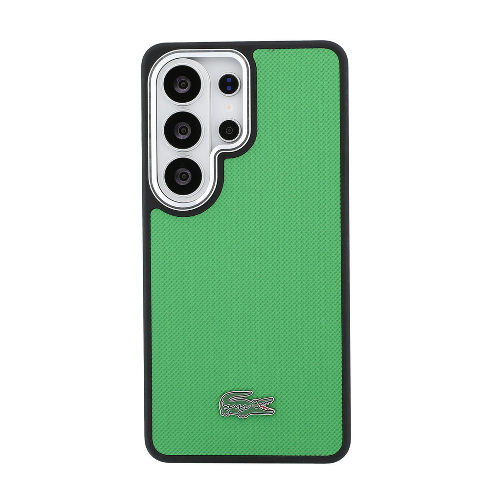 Lacoste Samsung Galaxy S26 Ultra Backcover hoesje - MagSafe - Iconic Petit Pique Logo - Estragon Green-Hoesjes-Ilumina Benelux