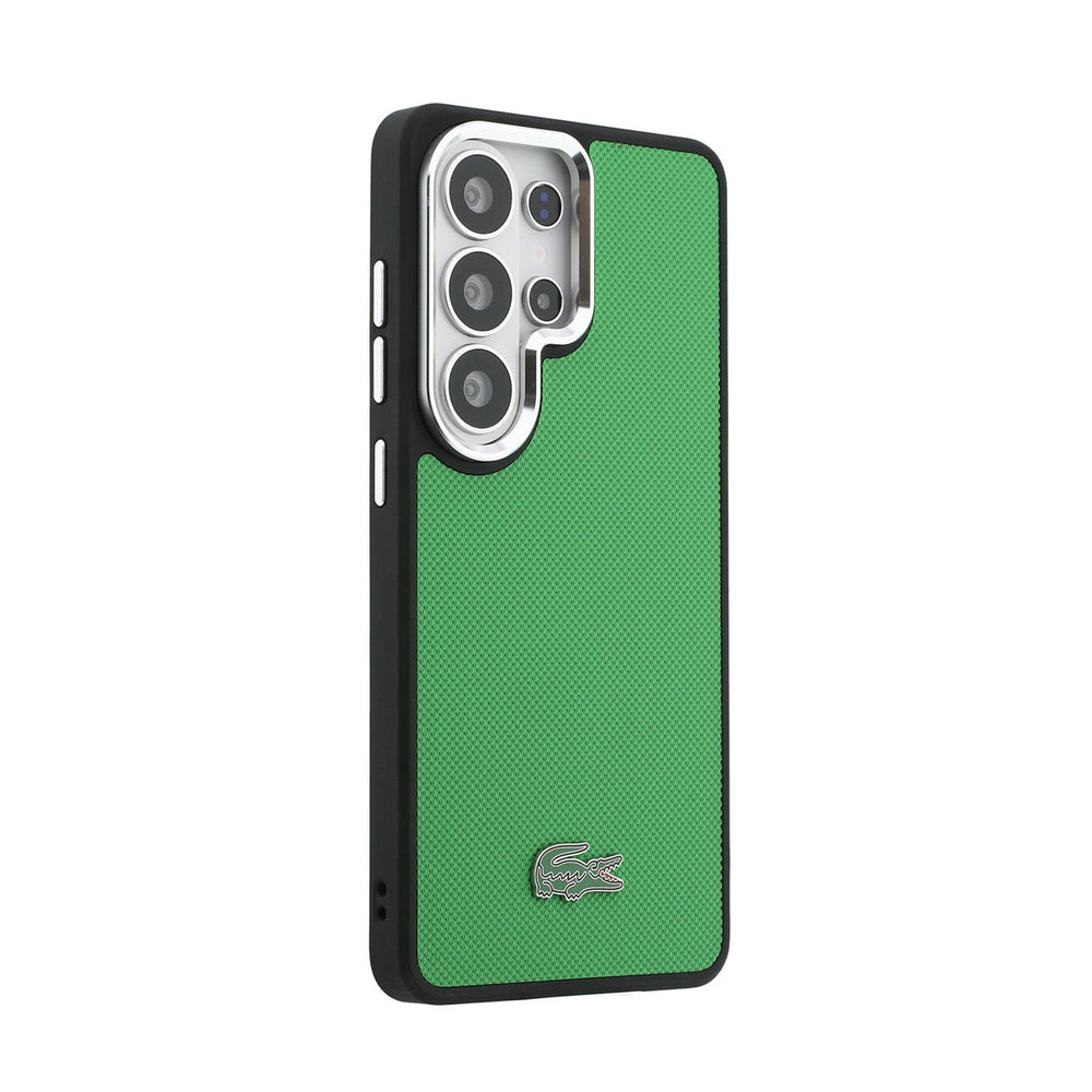 Lacoste Samsung Galaxy S26 Ultra Backcover hoesje - MagSafe - Iconic Petit Pique Logo - Estragon Green-Hoesjes-Ilumina Benelux