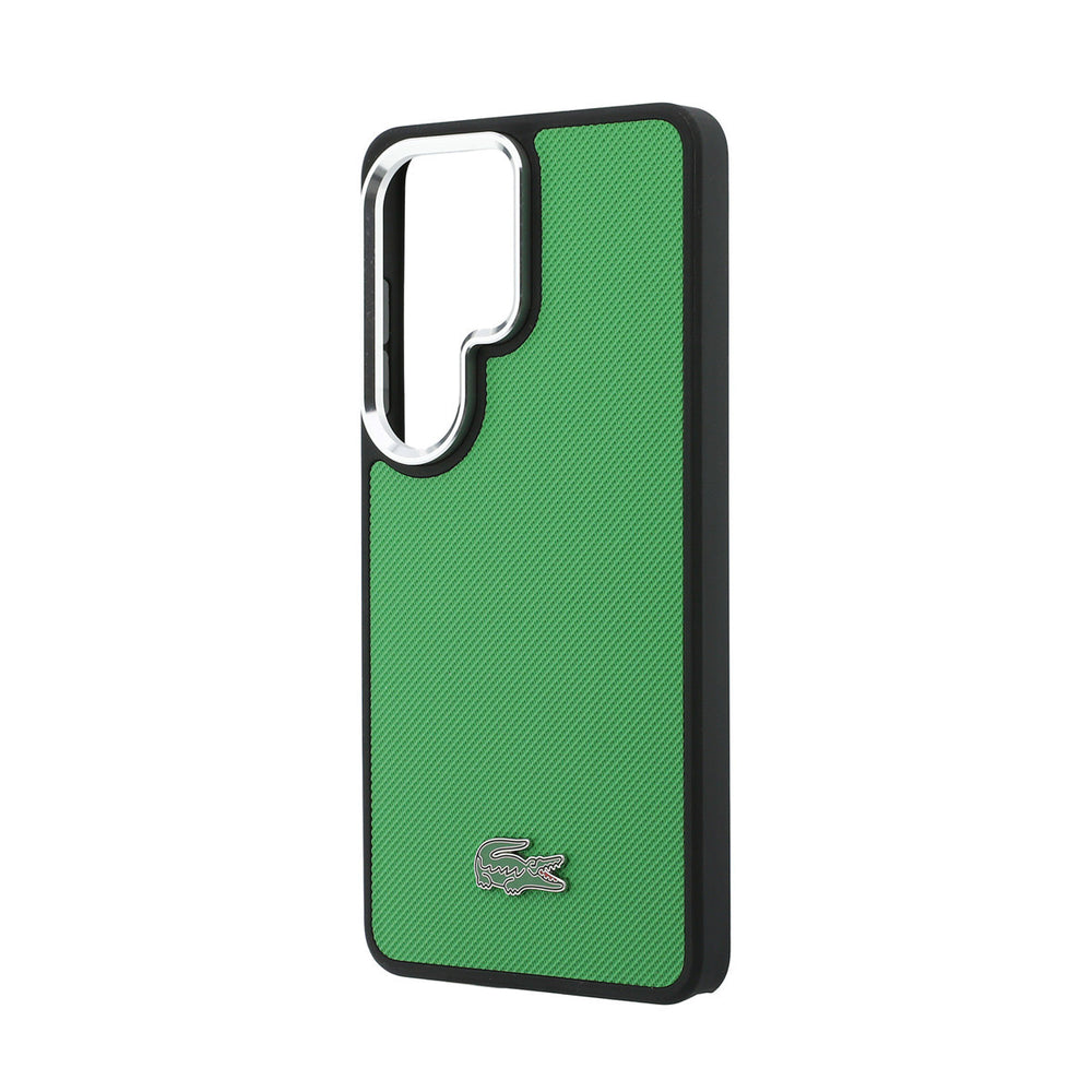 Lacoste Samsung Galaxy S26 Ultra Backcover hoesje - MagSafe - Iconic Petit Pique Logo - Estragon Green-Hoesjes-Ilumina Benelux