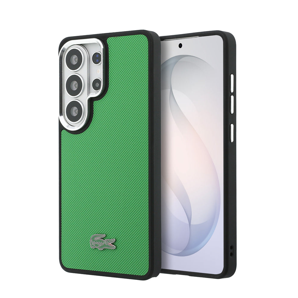 Lacoste Samsung Galaxy S26 Ultra Backcover hoesje - MagSafe - Iconic Petit Pique Logo - Estragon Green-Hoesjes-Ilumina Benelux