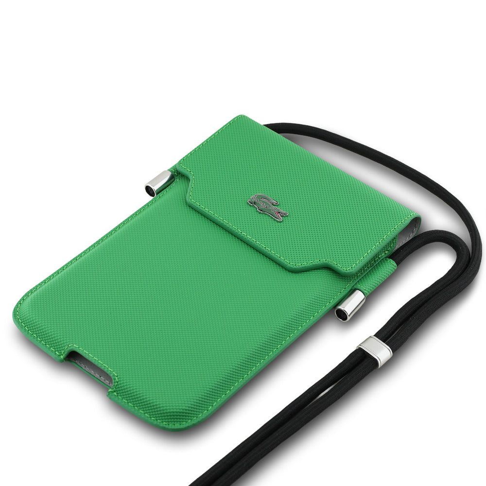 Lacoste Universal Crossbody Phone Pouch - Petit Pique - Estragon Green-Hoesjes-Ilumina Benelux