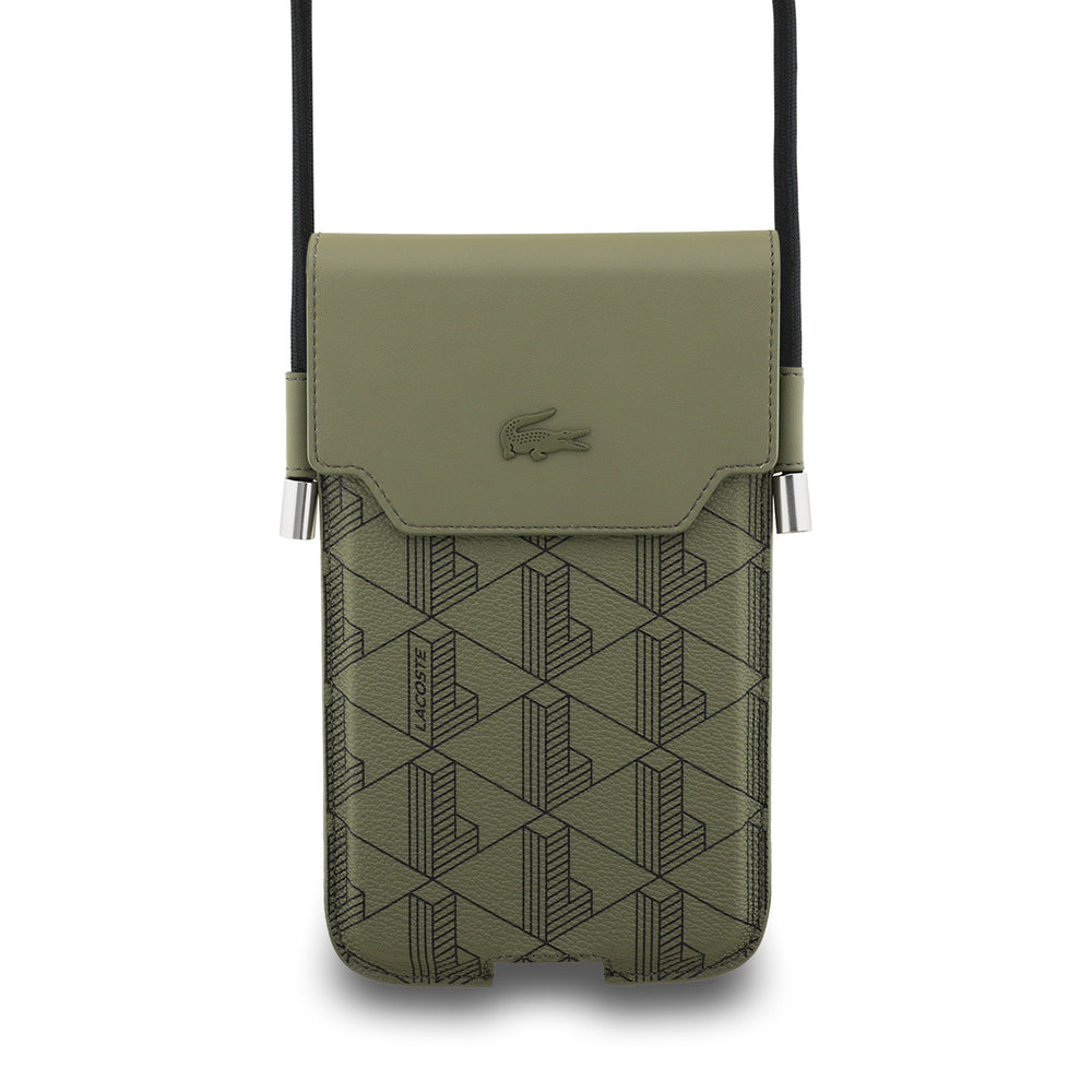 Lacoste Universal Crossbody Phone Pouch - Petit Pique - Groen-Hoesjes-Ilumina Benelux