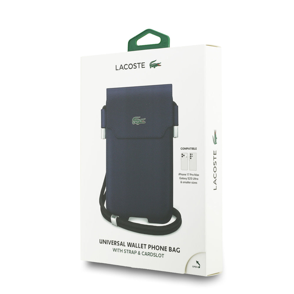 Lacoste Universal Crossbody Phone Pouch - Petit Pique - Navy-Hoesjes-Ilumina Benelux