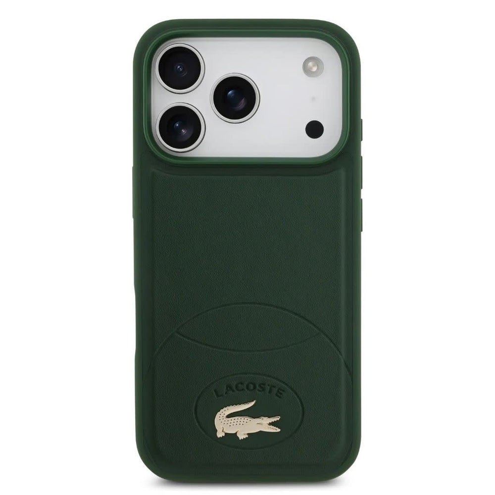 Lacoste iPhone 17 Pro Backcover hoesje - MagSafe - Bliss Design - Groen-Hoesjes-Ilumina Benelux
