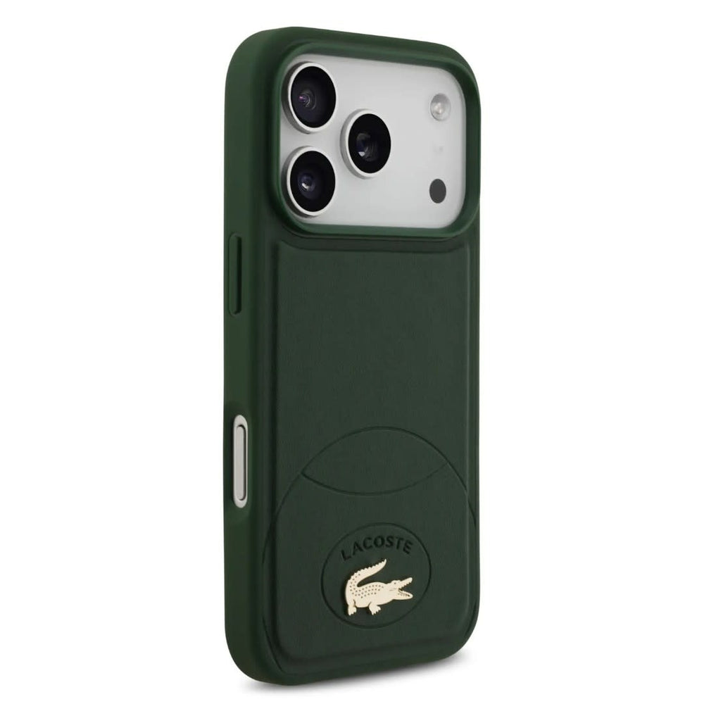 Lacoste iPhone 17 Pro Backcover hoesje - MagSafe - Bliss Design - Groen-Hoesjes-Ilumina Benelux