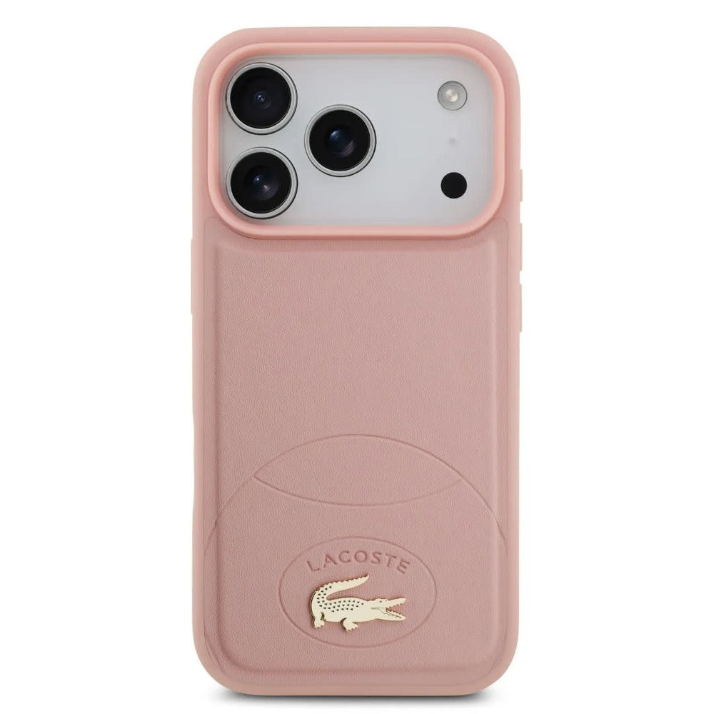 Lacoste iPhone 17 Pro Backcover hoesje - MagSafe - Bliss Design - Roze-Hoesjes-Ilumina Benelux