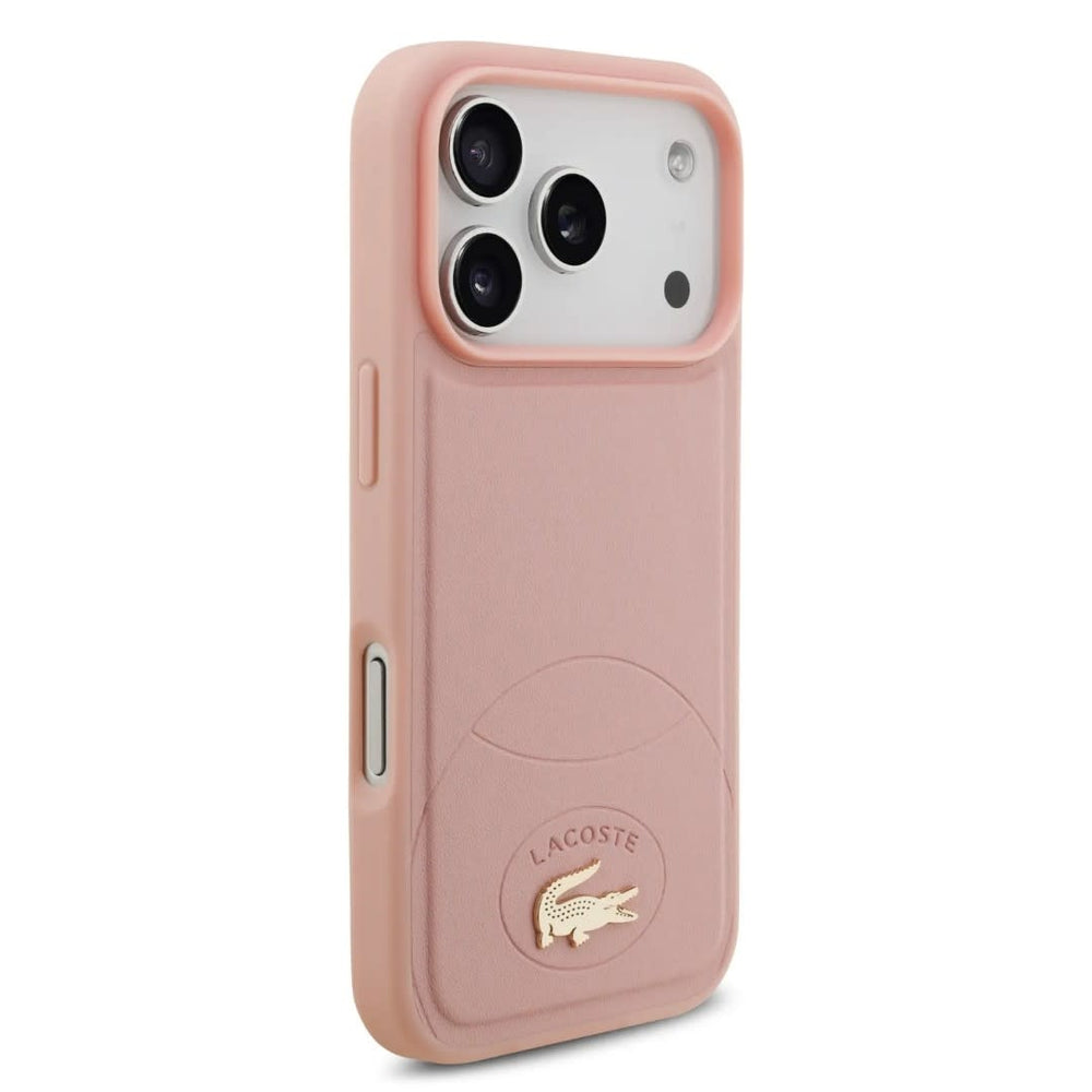 Lacoste iPhone 17 Pro Backcover hoesje - MagSafe - Bliss Design - Roze-Hoesjes-Ilumina Benelux