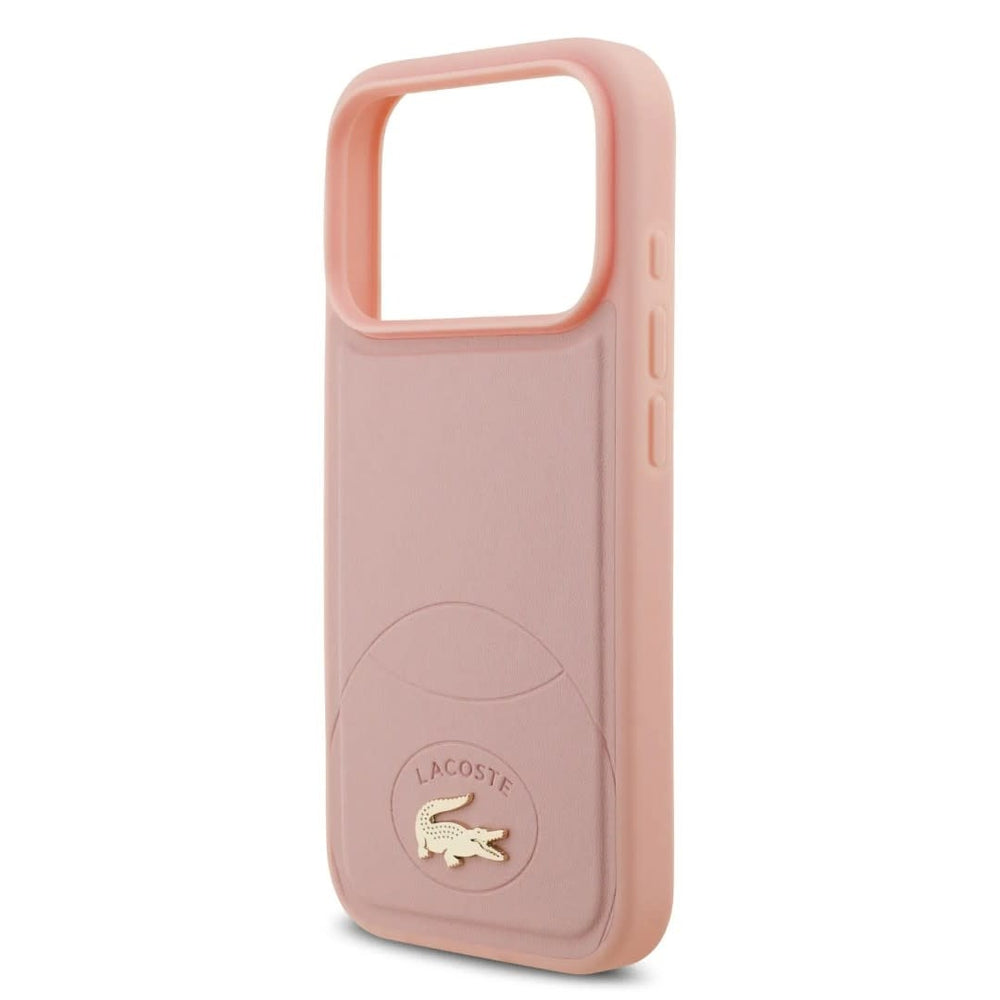 Lacoste iPhone 17 Pro Backcover hoesje - MagSafe - Bliss Design - Roze-Hoesjes-Ilumina Benelux