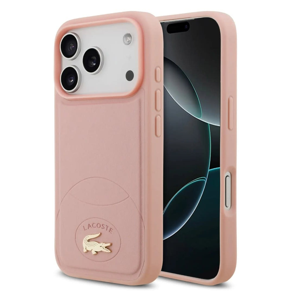 Lacoste iPhone 17 Pro Backcover hoesje - MagSafe - Bliss Design - Roze-Hoesjes-Ilumina Benelux