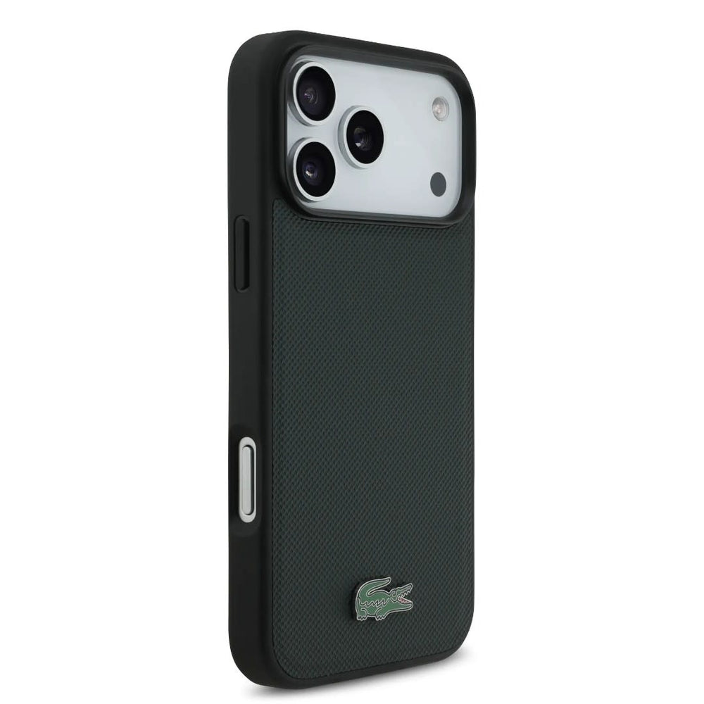Lacoste iPhone 17 Pro Max Back Cover hoesje - MagSafe - Iconic Petit Pique Logo - Groen-Hoesjes-Ilumina Benelux