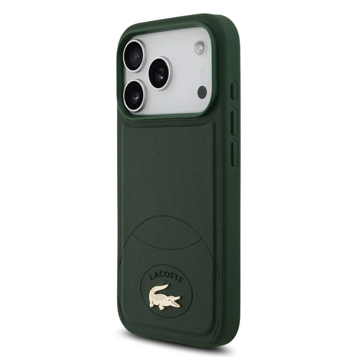 Lacoste iPhone 17 Pro Max Backcover hoesje - MagSafe - Bliss Design - Groen-Hoesjes-Ilumina Benelux
