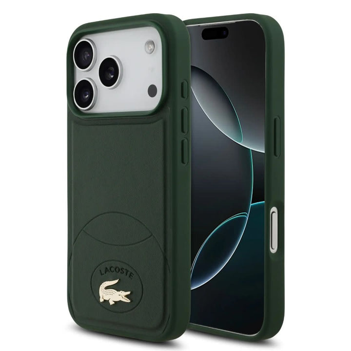 Lacoste iPhone 17 Pro Max Backcover hoesje - MagSafe - Bliss Design - Groen-Hoesjes-Ilumina Benelux