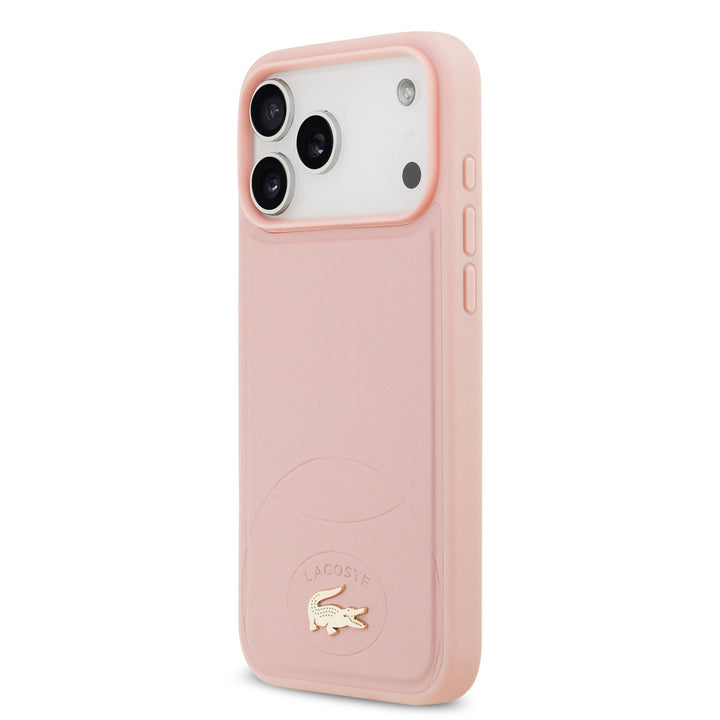 Lacoste iPhone 17 Pro Max Backcover hoesje - MagSafe - Bliss Design - Roze-Hoesjes-Ilumina Benelux