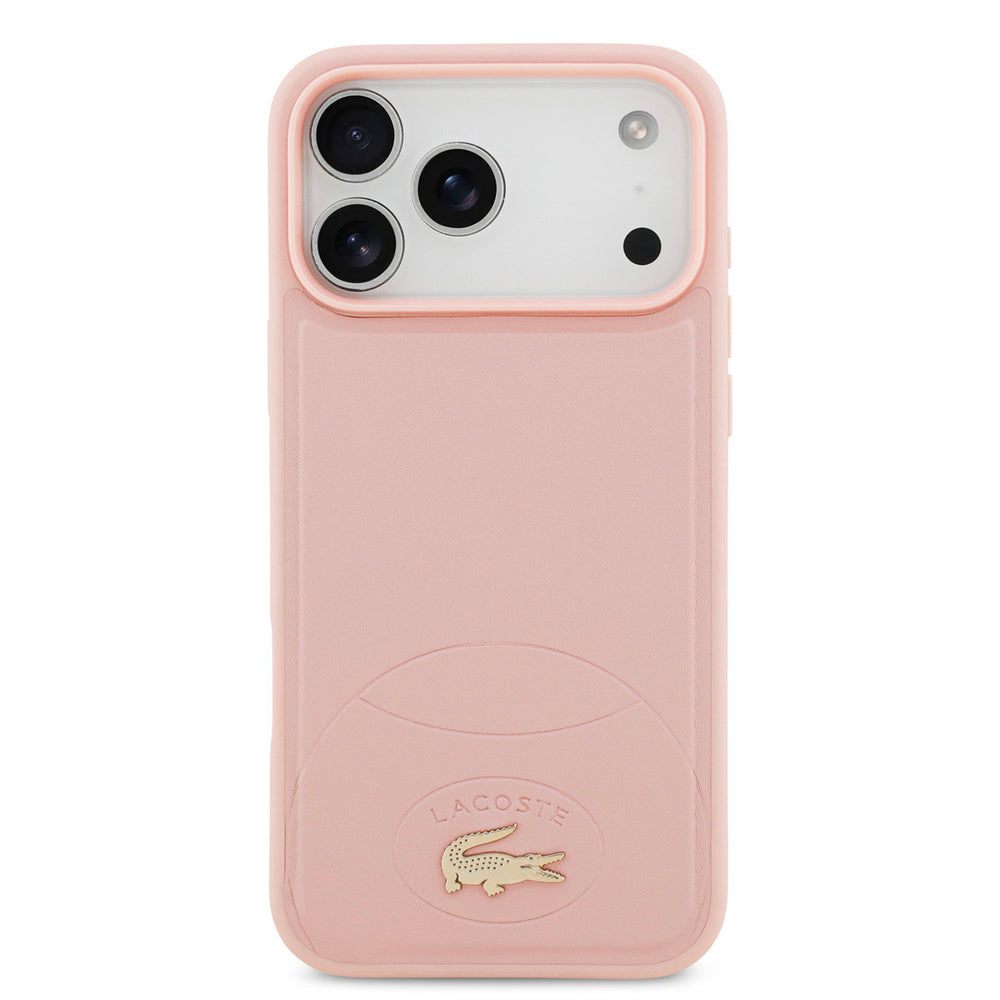 Lacoste iPhone 17 Pro Max Backcover hoesje - MagSafe - Bliss Design - Roze-Hoesjes-Ilumina Benelux