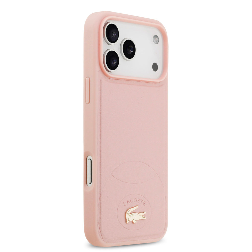 Lacoste iPhone 17 Pro Max Backcover hoesje - MagSafe - Bliss Design - Roze-Hoesjes-Ilumina Benelux