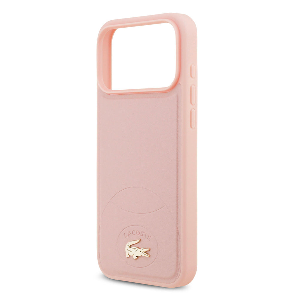 Lacoste iPhone 17 Pro Max Backcover hoesje - MagSafe - Bliss Design - Roze-Hoesjes-Ilumina Benelux