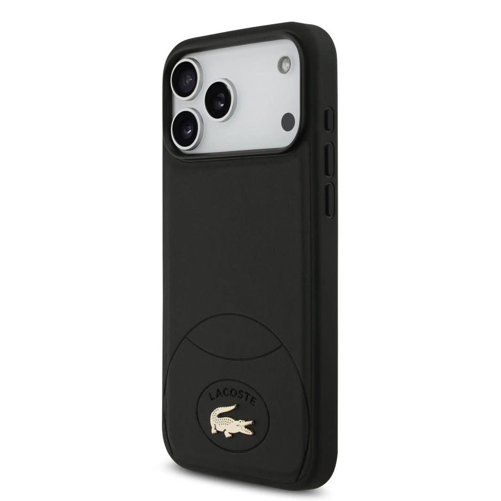 Lacoste iPhone 17 Pro Max Backcover hoesje - MagSafe - Bliss Design - Zwart-Hoesjes-Ilumina Benelux