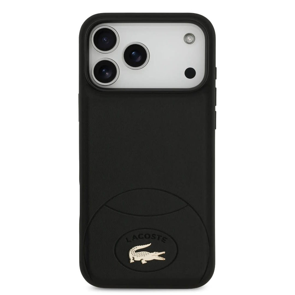 Lacoste iPhone 17 Pro Max Backcover hoesje - MagSafe - Bliss Design - Zwart-Hoesjes-Ilumina Benelux