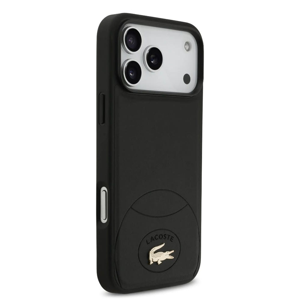 Lacoste iPhone 17 Pro Max Backcover hoesje - MagSafe - Bliss Design - Zwart-Hoesjes-Ilumina Benelux