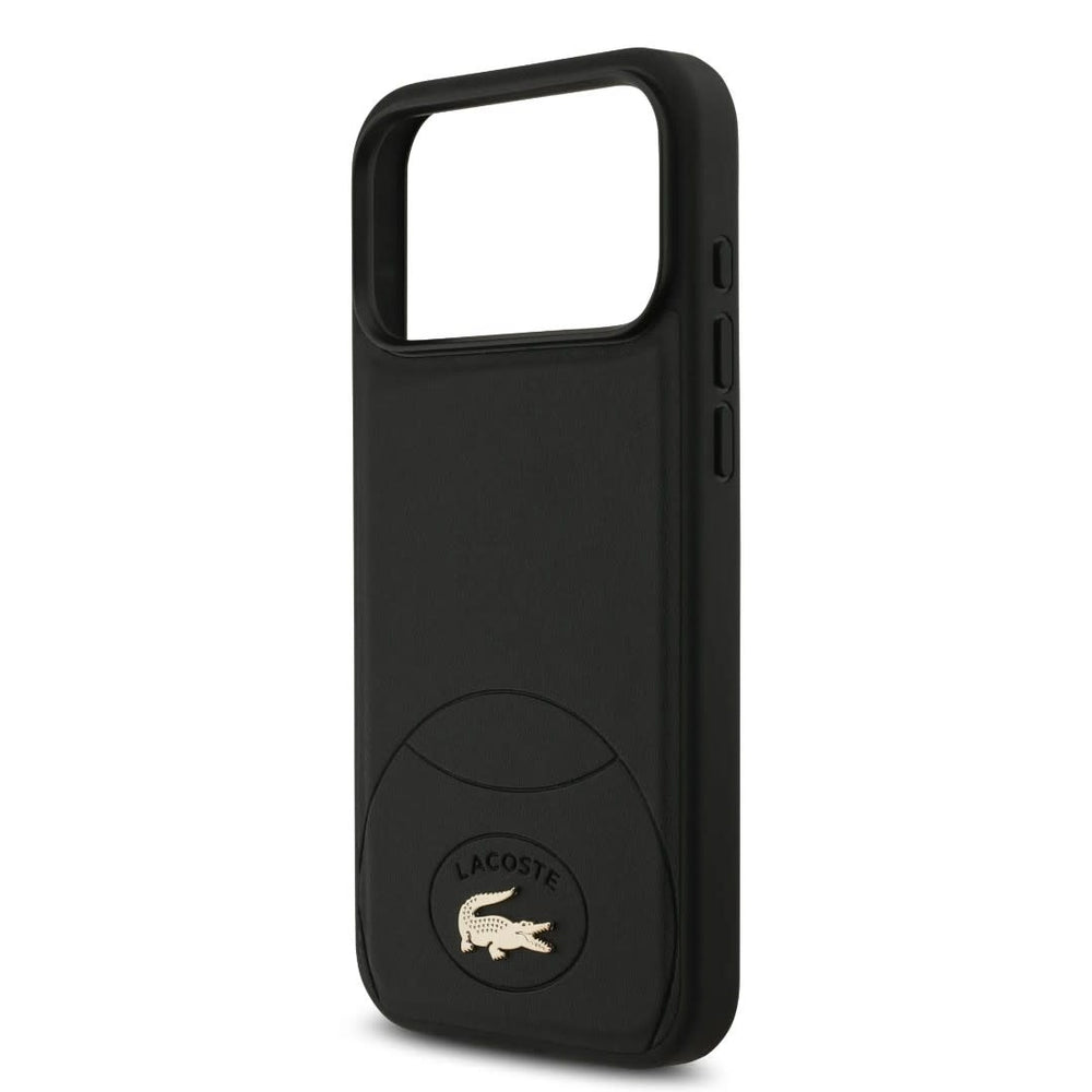 Lacoste iPhone 17 Pro Max Backcover hoesje - MagSafe - Bliss Design - Zwart-Hoesjes-Ilumina Benelux