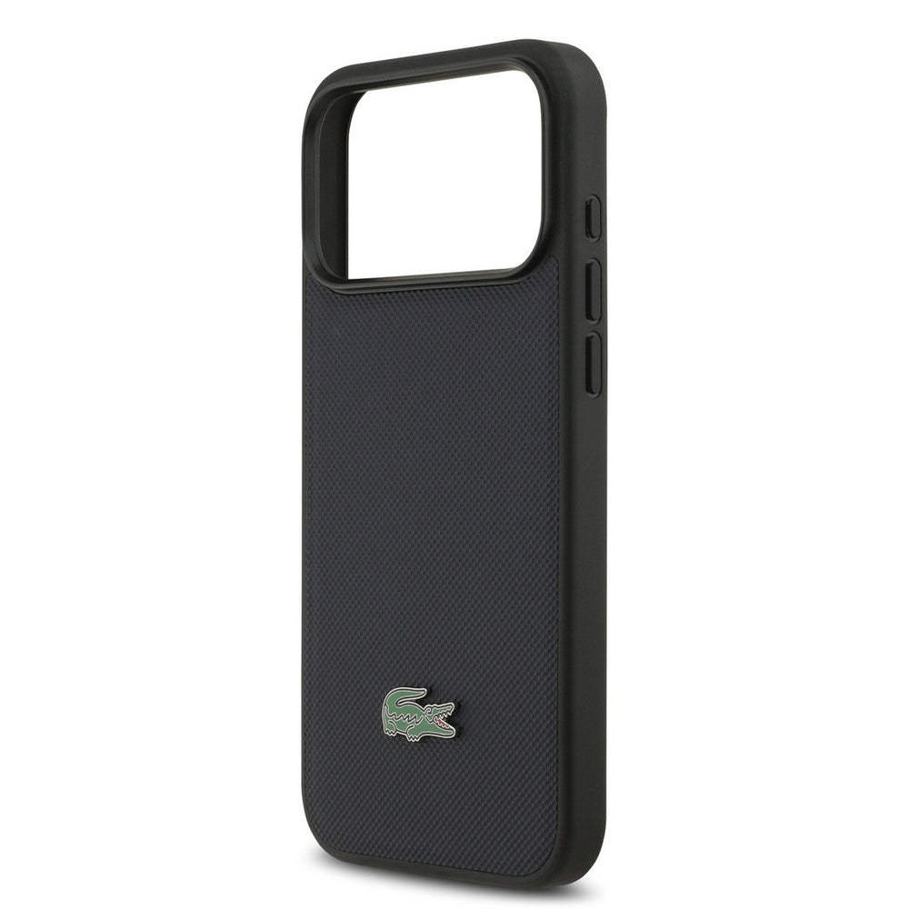 Lacoste iPhone 17 Pro Max Backcover hoesje - MagSafe - Iconic Petit Pique Logo - Navy-Hoesjes-Ilumina Benelux