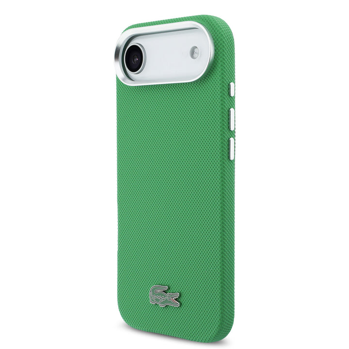 Lacoste iPhone Air Backcover hoesje - MagSafe - Metal Edges - Iconic Petit Pique Logo - Estragon Green-Hoesjes-Ilumina Benelux
