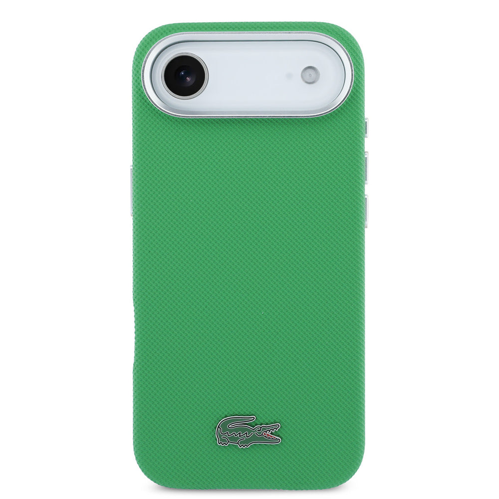 Lacoste iPhone Air Backcover hoesje - MagSafe - Metal Edges - Iconic Petit Pique Logo - Estragon Green-Hoesjes-Ilumina Benelux