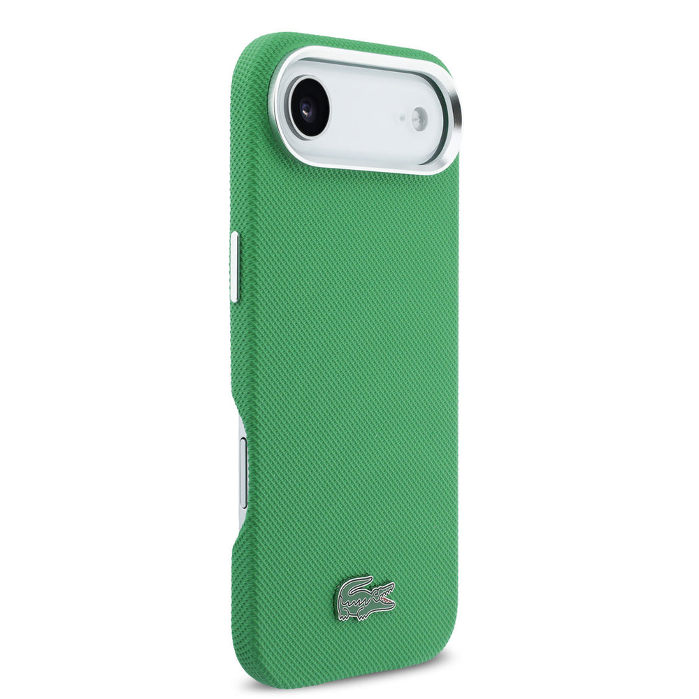 Lacoste iPhone Air Backcover hoesje - MagSafe - Metal Edges - Iconic Petit Pique Logo - Estragon Green-Hoesjes-Ilumina Benelux