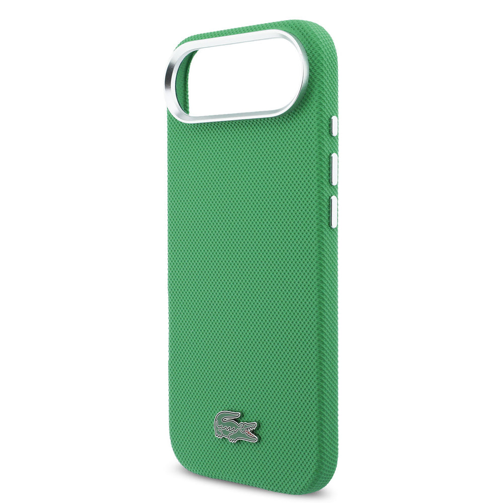 Lacoste iPhone Air Backcover hoesje - MagSafe - Metal Edges - Iconic Petit Pique Logo - Estragon Green-Hoesjes-Ilumina Benelux
