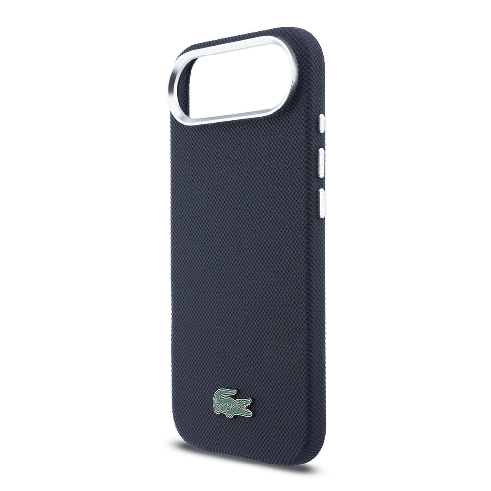 Lacoste iPhone Air Backcover hoesje - MagSafe - Metal Edges - Iconic Petit Pique Logo - Navy-Hoesjes-Ilumina Benelux