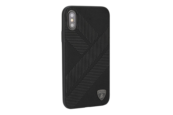 Lamborghini backcover hoesje Structure Apple iPhone Xs Max Zwart - Silicone - TPU-Hoesjes-Ilumina Benelux