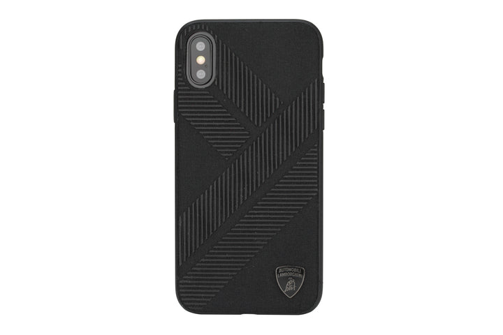 Lamborghini backcover hoesje Structure Apple iPhone Xs Max Zwart - Silicone - TPU-Hoesjes-Ilumina Benelux